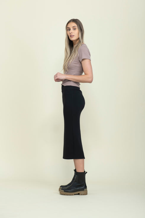 Erin-Luxe Fleece Midi Skirt
